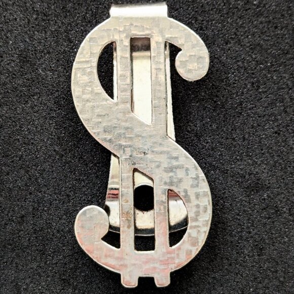 Vintage Money Clip Dollar Sign Men’s Signed Wallet Accessories - Picture 4 of 5